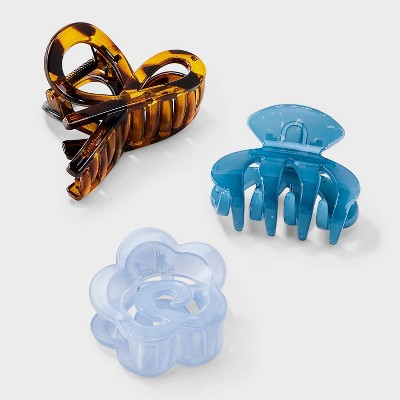 Plastic Claw Hair Clip Set 3pc - Universal Thread™