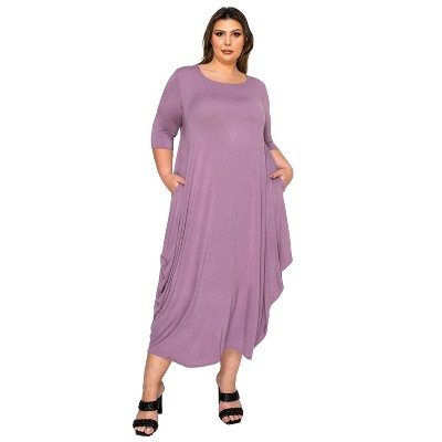 L I V D Women's Evelyn Bubble Hem Pocket Dress