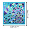 INSPIRE CHIC Women Geometric Printed Satin Large Square Silky Neck Scarves 1Pc - 3 of 4
