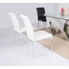 Chintaly Imports,Contemporary Upholstered Cantilever Side Chair - Set of 4 - 3 of 4