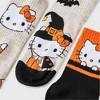 Women's Hello Kitty Halloween 3pk Mid Crews Socks - Oatmeal Heather/Black/Orange - 2 of 3