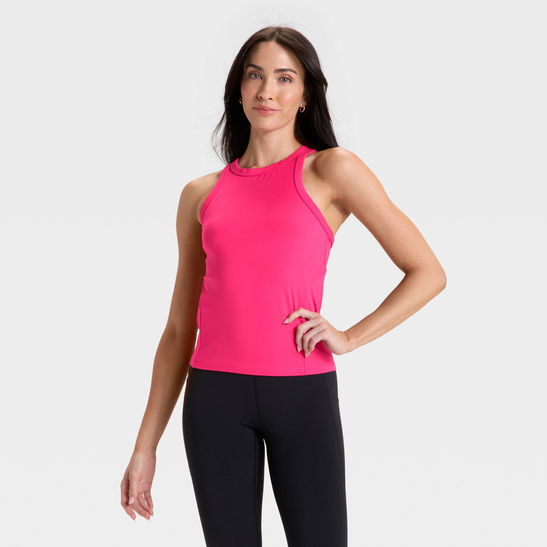 Women's High Neck Racerback Tank Top - All In Motion™
