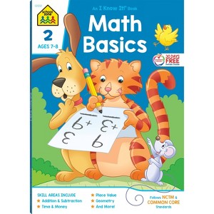 School Zone Math Basics Grade 2 Workbook - (Paperback) - 1 of 4