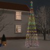 vidaXL Christmas Cone Tree Decoration Artificial Christmas Tree with LEDs - Multicolor 26 x 8 ft - 2 of 4