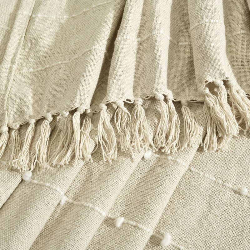 50"x60" Boho Tufted Cotton Woven Tassel Throw Blanket with Fringes - Lush Décor, 5 of 10