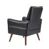 Alzira Vegan Leather Armchair with Tufted Back | KARAT HOME - 4 of 4