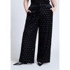 ELOQUII Women's Plus Size Heart Velvet Pant - image 3 of 4