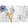 C&F Home Spring Greens Bunny Rabbit w/ Spring Wreath Design Flour Sack Cotton Kitchen Dishtowel - 3 of 4