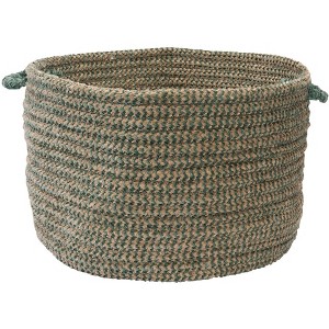 Colonial Mills Softex Check Utility Basket, 18 by 12-Inch, Myrtle Green - 1 of 1