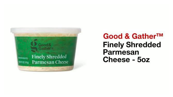 Finely Shredded Parmesan Cheese - 5oz - Good & Gather&#8482;, 2 of 7, play video