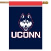 Briarwood Lane Connecticut Huskies House Flag NCAA Licensed 28" x 40" - 2 of 4