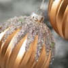 4"H Sullivans Frosted Ball Ornament - Set of 2  Multicolored Christmas Ornaments - 2 of 2