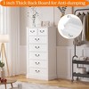 Whizmax 7 Drawers Farmhouse Dresser Chests, 52" Tall Wood Rustic Tall Chest of Drawers, Dressers Organizer Storage - 4 of 4