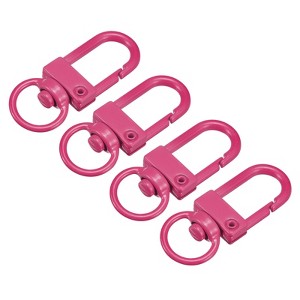 Unique Bargains DIY Craft Key Organization Lobster Claw Lanyard Swivel Clasps 1.3" x 0.51" 4 Pcs - 1 of 4
