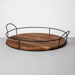 Wood and Metal Tray - Hearth & Hand™ with Magnolia