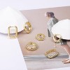 3 Pairs Small Huggie Hoop Earrings Set 14K Gold Hypoallergenic Lightweight Huggie Hoops Earrings for Women Girls - 2 of 4