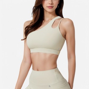 Anna-Kaci Active Women's One Shoulder Cutout Sports Bra - 1 of 4