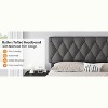 Bed frame, modern upholstered bed frame with tufted headboard and storage drawers - heavy-duty wooden slats, no box spring required, easy assembly - 2 of 4