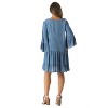 Riviera Sun Womens 3/4 Sleeve Summer Dress - Beach Cover Up Tunic Dress with Embroidery - 3 of 3