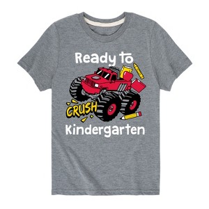 Boys' - Instant Message - Monster Truck Ready To Crush Kindergarten Short Sleeve Graphic T-Shirt - 1 of 4