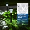GIGALUMI 16 Pack Solar Pathway Lights, Waterproof Auto On/Off Outdoor Solar Lights for Garden, Walkway and Lawn,Cold White - 3 of 4
