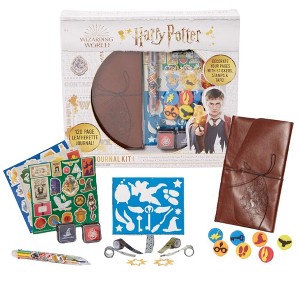 Harry Potter Journal Set for Kids – Smash Leather Journal Kit with Stickers, Stamps & Tape - 1 of 4