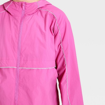 Детские куртки All In Motion Girls' Solid Windbreaker Jacket - All in Motion™ Pink S — фото 3