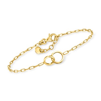 Pure Collection by Ross-Simons Italian 18kt Gold Vermeil Double-Circle Bracelet