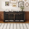 Famapy Dog Crate 72.4" Furniture Style Design Dog Crate with Drawers and Dividers Functional & Tailored for Your Furry Friends - 3 of 4