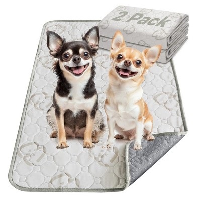 FXW Washable Pee Pads for Dogs, Puppy Pads with Super Absorbent, 2 Pack