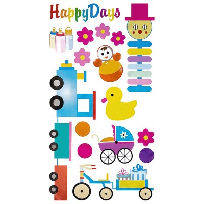 Slickblue Clown Tour Wall Decals – Easy-to-Apply Vinyl Stickers for Fun Home Décor in Living Room & Bedroom 13" x 23.5"