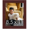 PosterPalooza | Photo Size Minimalist Brown Picture Frame - UV Acrylic, Foam Board Backing, Hanging Hardware - 2 of 4