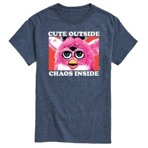 Men's - Furby - Cute Outside Chaos Inside Short Sleeve Graphic T-Shirt - 1 of 4