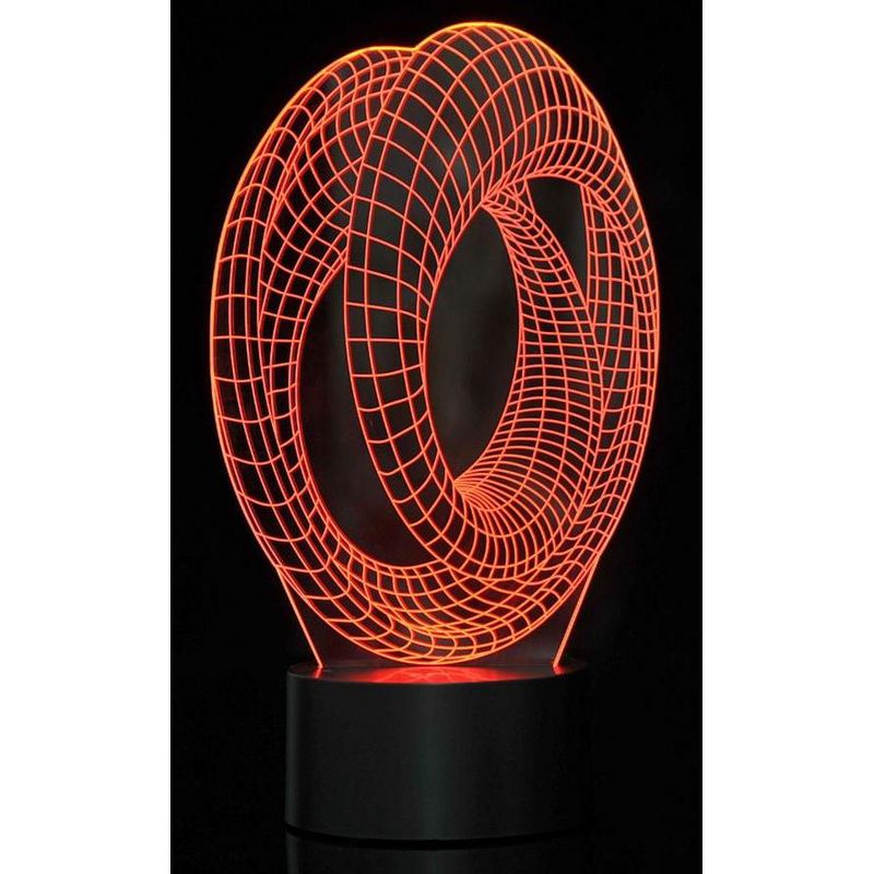 Link 3D Corkscrew Lighting Laser Cut Precision Multi Colored LED Night Light Lamp - Great For Bedrooms, Dorms, Dens, Offices and More!, 3 of 10