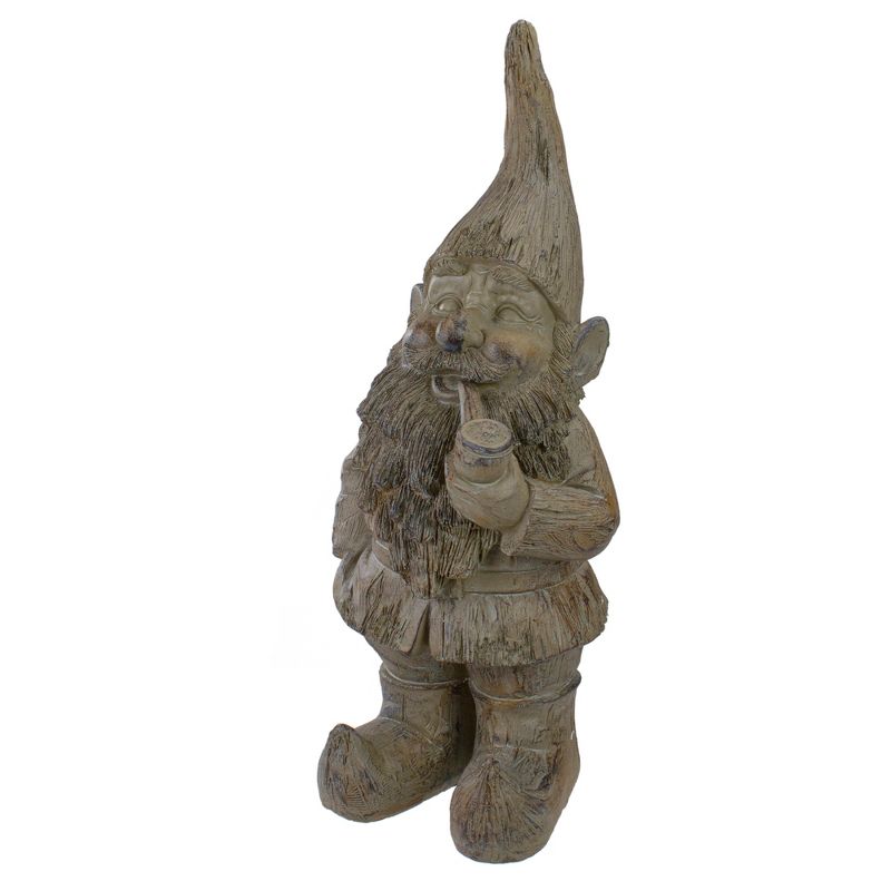 Northlight 17.75" Gray Standing Gnome Outdoor Garden Statue, 4 of 6