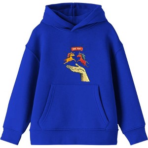 Hold Your Horses Humor Youth Long Sleeve Hoodie - 1 of 2