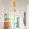 Parrot Uncle 7.3" Gold Farmhouse Semi-Flush Mount Ceiling Light 1-Light - 3 of 4
