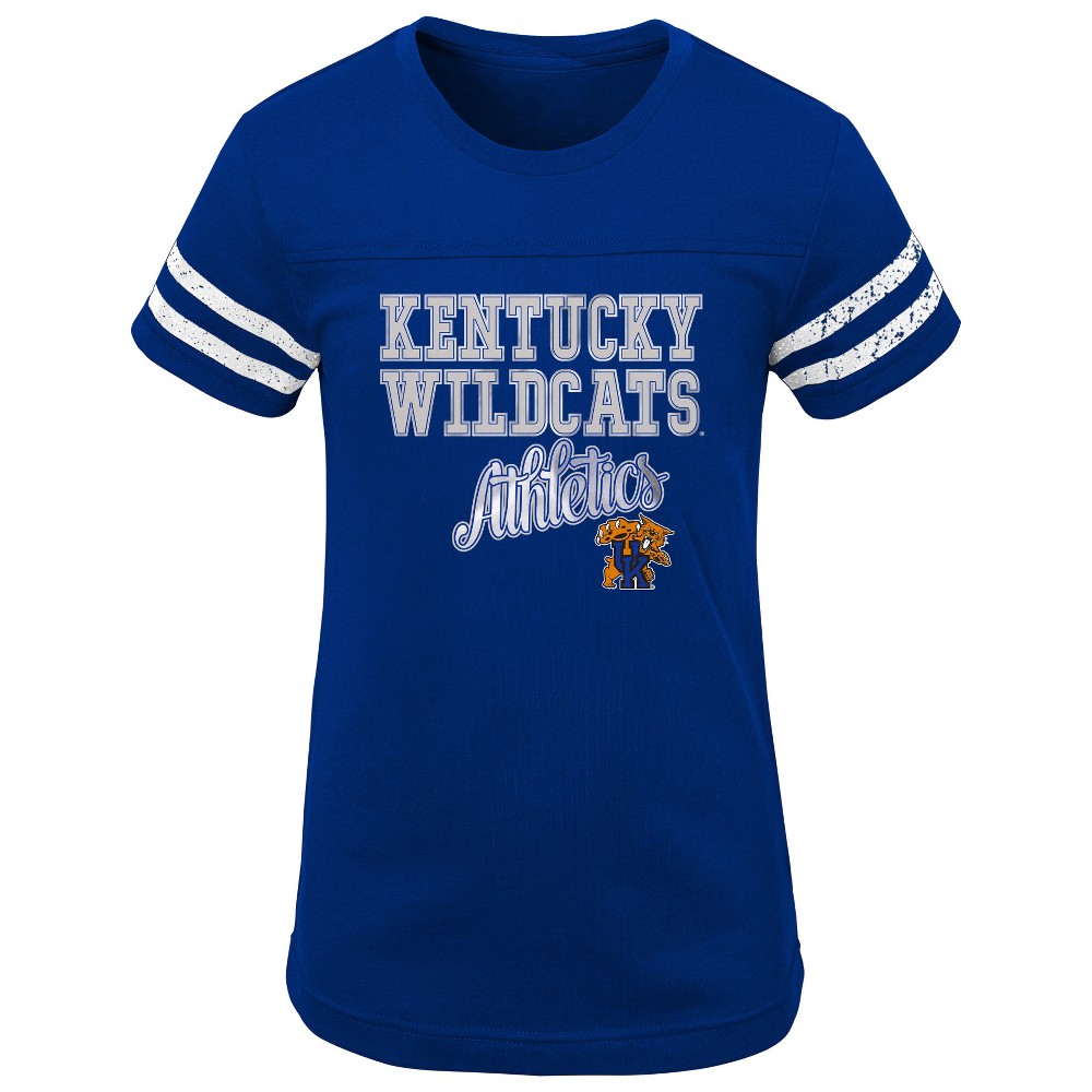 NCAA Girls Short Sleeve Scoop Neck T-Shirt Kentucky Wildcats - M, Multicolored
