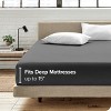 400 Thread Count Organic Cotton Sateen Fitted Sheet by Bare Home - 2 of 4