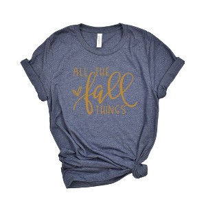 Simply Sage Market Women's All The Fall Things Short Sleeve Graphic Tee - 1 of 2