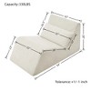 GDFStudio Harvey Ergonomic Chenille and Memory Foam Bean Bag Lounge Chair - 3 of 4