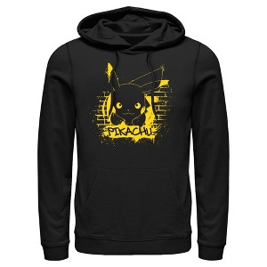 Men's Pokemon Pikachu Mural Pull Over Hoodie - 1 of 4
