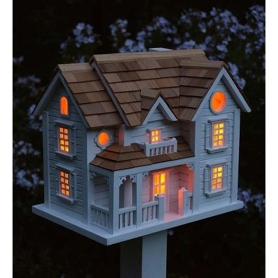 Plow & Hearth - Kingsgate Cottage Lighted Birdhouse