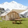 BAOURE 9.83ft x6.83ft x6.5ft Inflatable Camping Tent with canopy , 4 Season Waterproof Windproof, Clear Skylight 420D Oxford Waterproof Air Tent - 2 of 4