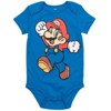 SUPER MARIO Nintendo Mario Yoshi Donkey Kong Toad Bowser Lugi  
 Newborn Baby Boys 5 Pack Short Sleeve Bodysuits - 3 of 4