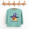 The Juniper Shop Chick Or Treat Watercolor Distressed Youth Long Sleeve Tee - 2 of 4