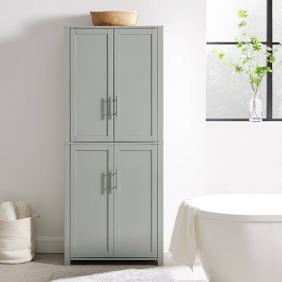 Savannah 40'' Grey Driftwood Shaker-Style Tall Storage Pantry