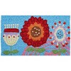 Jellybean Kaleidoscope Floral Doormat – 20"x30" Colorful Indoor/Outdoor Rug with Vibrant Abstract Flower Design - 2 of 3