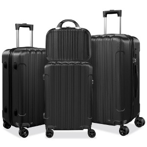 SUGIFT 4 Piece Luggage Sets, Trunk Sets ABS Hard-Shell with TSA Lock & Spinner Wheels, 14’’20’’24’’28’’ - 1 of 4