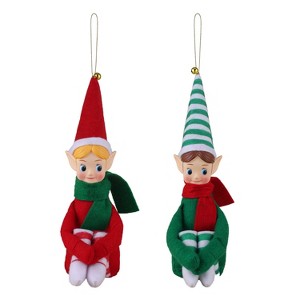 Mr. Christmas Set of 2 Recordable Knee Hugger Elves - 1 of 4